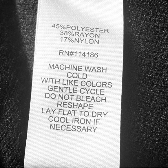 NWOT  Love Scarlett Black & Gold Tone Buttons down front sweater Dress Sz L/G - Picture 12 of 14